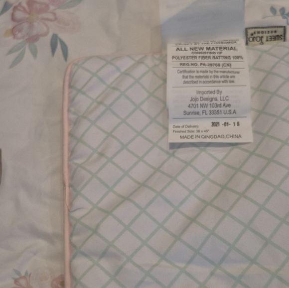 Sweet JOJO Designs Deer Floral Crib Comforter, Microfiber - Picture 8 of 11